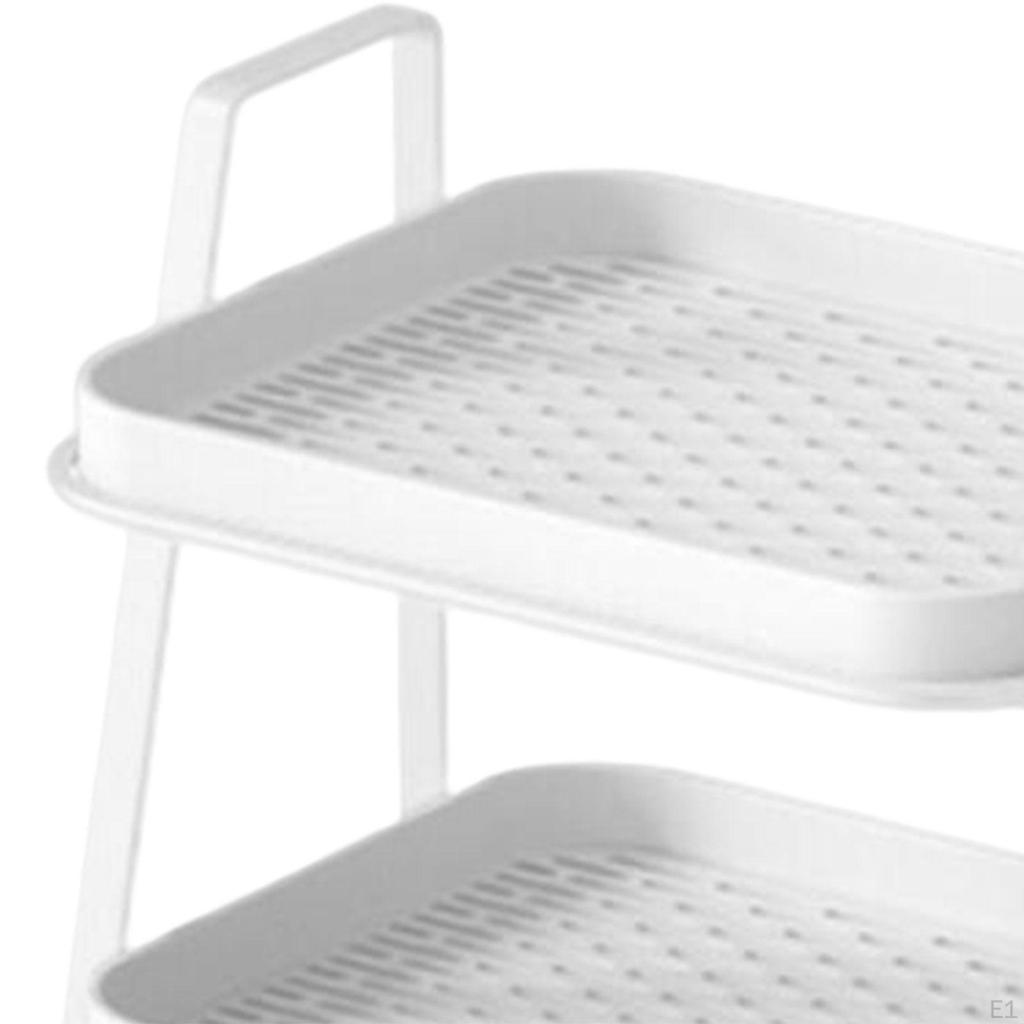 Double Layer Dish Drying Rack ,Water Mug , Drainer Storage Drain Shelf for Countertop
