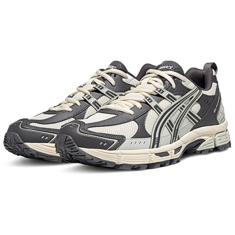 New Asics Gel Kahana 8 Abrasion Resistant Breathable Low Top Casual City Commute Running Shoes Men's Ecru 1011B998-201