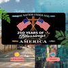 US 250th Anniversary Aluminum License Plate 15x30 Cm Patriotic 1776-2026 Car & Truck Tag, Anti-Corrosion Gift for Collectors