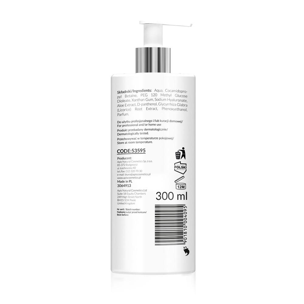 APIS - Moisturizing Face Wash Gel with Hyaluronic Acid, 300ml