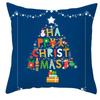 New Christmas Snowman Pillowcase Christmas Illustration Home Cushion Cover