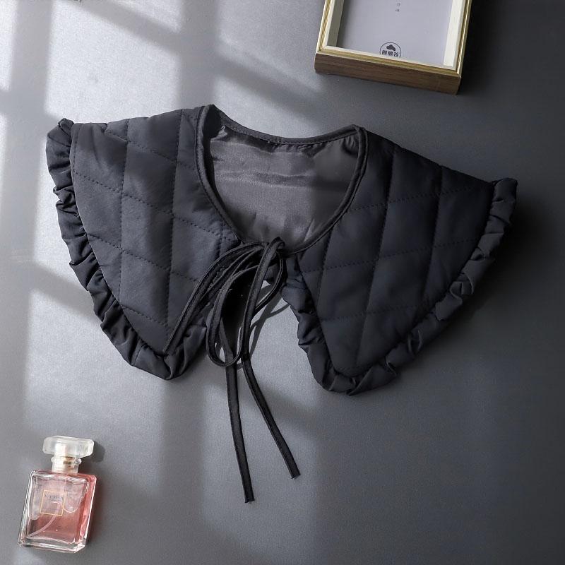 

Модный ПУ Поддельный Воротник Женский Девушки Лолита Кукла Слой Рюши Ложный Воротник Накидка на Плечи Съемный Галстук Аксессуары для Одежды