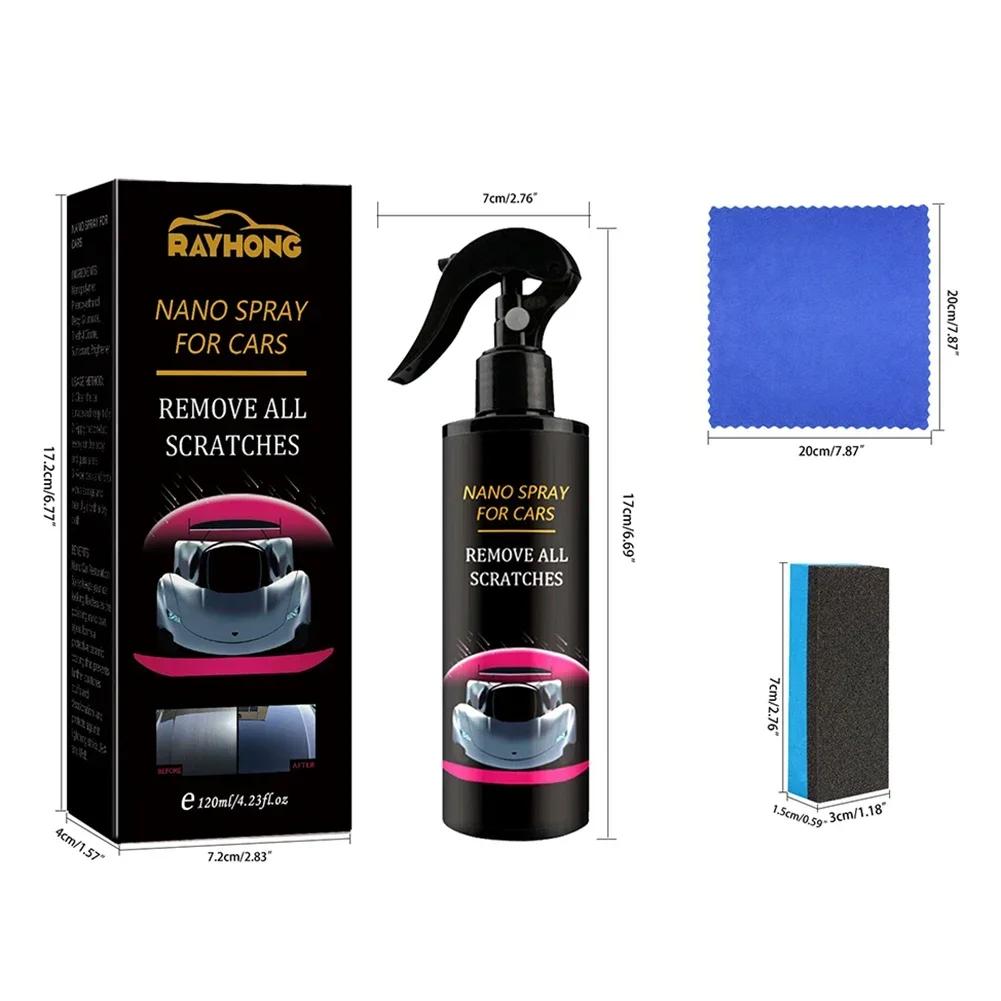 120ML Liquid Coating Car Nano Spray Waterproof Motorcycle Scratch Repair Non-Toxic for Car Paint Care Auto BodyS cratch Repair