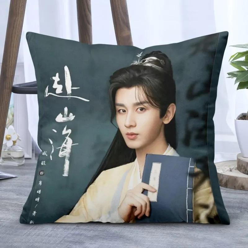 Cheng Yi Dubbelsidigt Tryckt Kuddfodral TV Legenden Resa Xiao Qiushui Li Chenzhou Dramabilder Heminredning Kuddfodral