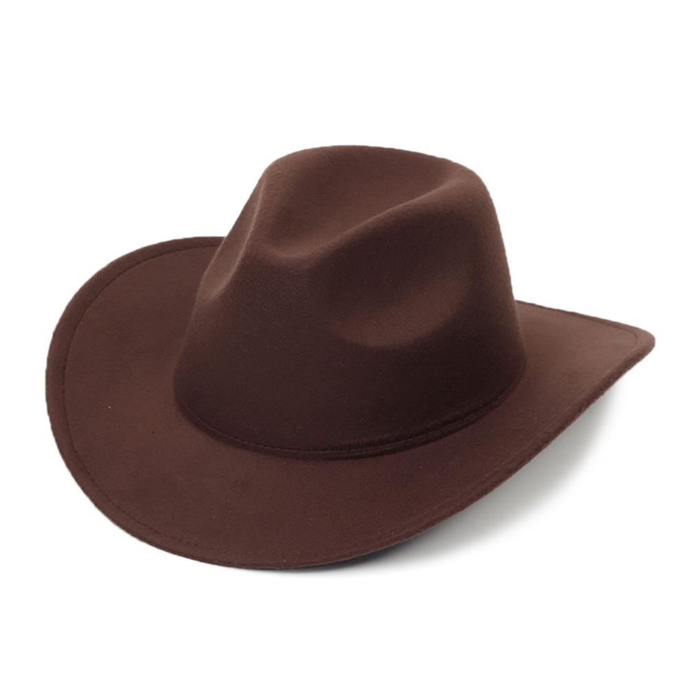 Solid Color Jazz Cap Felt Panama New Fedora Hat Dress Dance Party