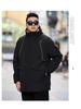 Men's Plus Size Mid-Length Hooded Cotton Jacket - Winter Fashion Brand 808
