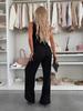 2025 Sleeveless Top & Casual Pants Two-Piece Set for Women - European and American Fashion