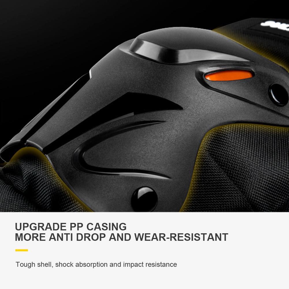 Motocross Knee Pads Adjustable Riding Elbow Guard Anti-fall Motorcycle Elbow Protector Shockproof Comfortable for Cycling Racing