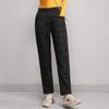 Fashionable Lightweight Downcotton Wadded Trousers For Women Winter Straight-leg Pants Loose-fit Slimming Warm Pants