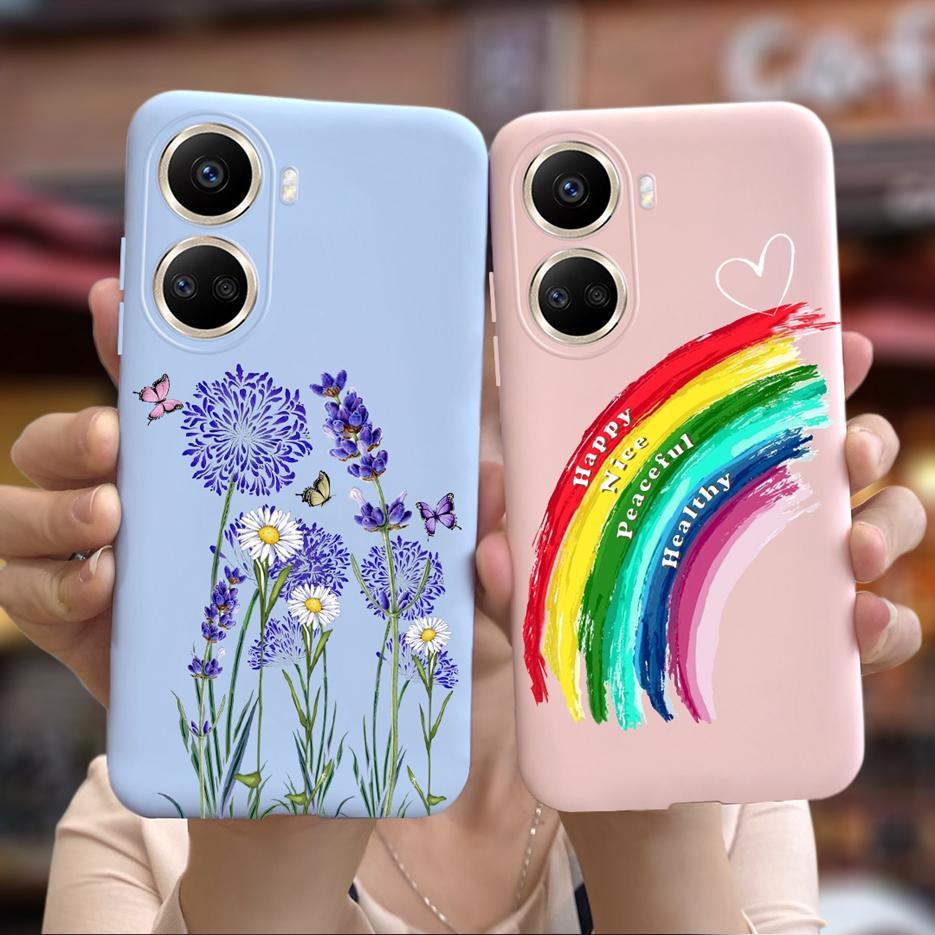 For Huawei Nova 10 SE Case BNE-LX1 BNE-LX3 Cute Candy Painted Cover Soft Silicone Case For Huawei Nova 10SE Nova10 SE Back Cover