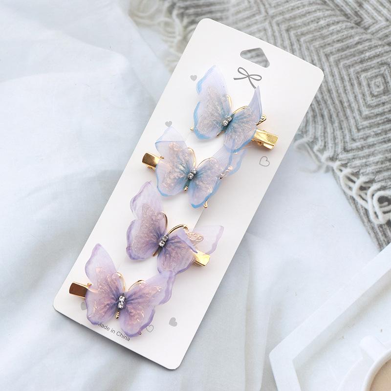 Princess Fairy Butterfly Hair Clips – Cute Children's Hair Accessories, Bangs & Side Clips