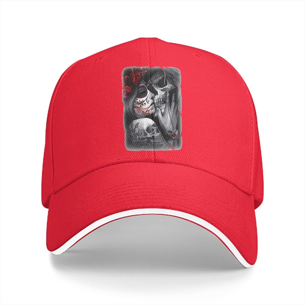Always and Forever Graphic Art Classic Baseball Cap Unisex Hats Women Visor Protection Snapback Mexican Skull Santa Muerte Caps