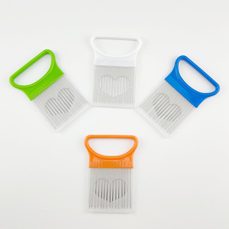 Stainless Steel Multifunctional Onion Holder & Cutter Kitchen Tool