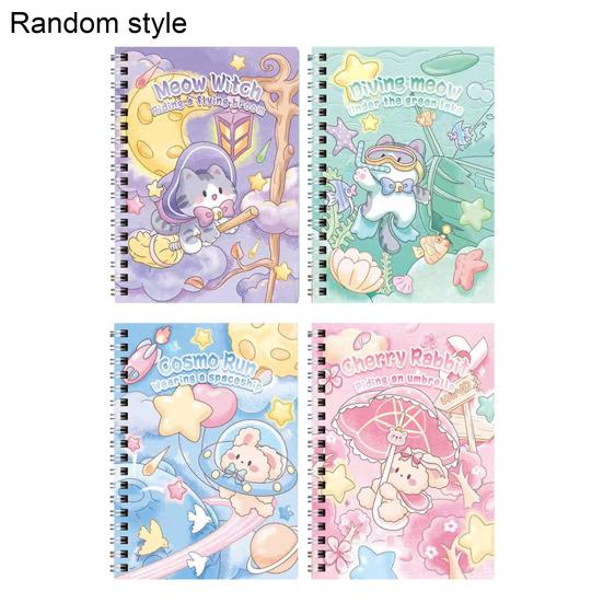 Carini Quaderni Spiralati A5, Diari Animaletto Kawaii, Quaderno con Fogli Rigati 20,7 x 14 cm, Diario di Scrittura da 60 Fogli per Scuola Ufficio Bambini Adolescenti