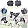 20-60x60 Monocular Telescope, High Power Zoom Scope With Bak4 Prism, Waterproof Anti Fog For Bird Watching, Camping, Travel And Phone Photography