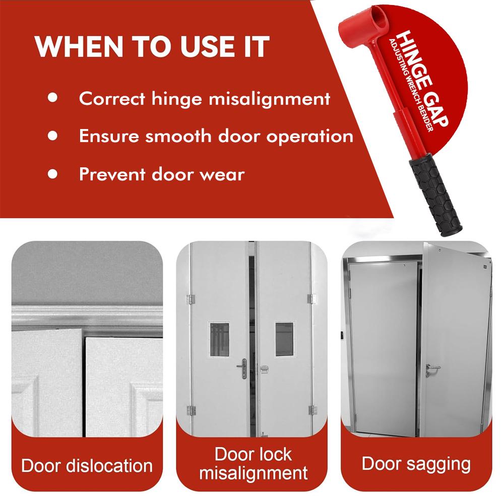 Thread Door Hinge Adjustment Wrench Portable Replaceable Hinge Repair Spanner Multiple Sizes Door Repair Wrenches Manual Tools