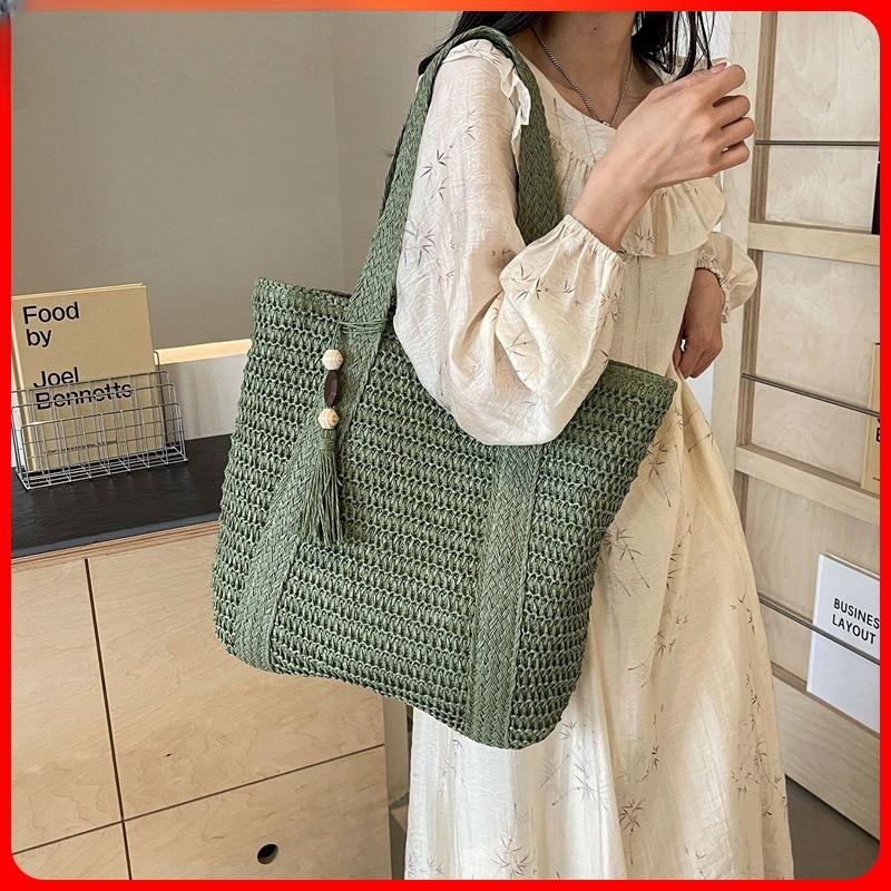 Large Capacity Straw Woven New Portable Shoulder Bag