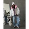 Detachable Hood Sleeves Puffy Padded Jacket  Oversized Thick Winter Warm Chic Office Daily Women Coat