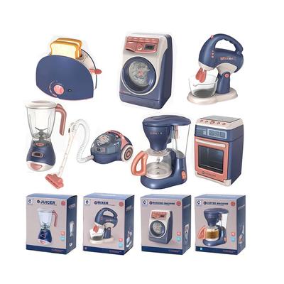 Kids Coffee Machine Toy Set Kitchen Toy Simulation Washing Machine Vacuum Cleaner Pretend To Play Children's Furniture Toys