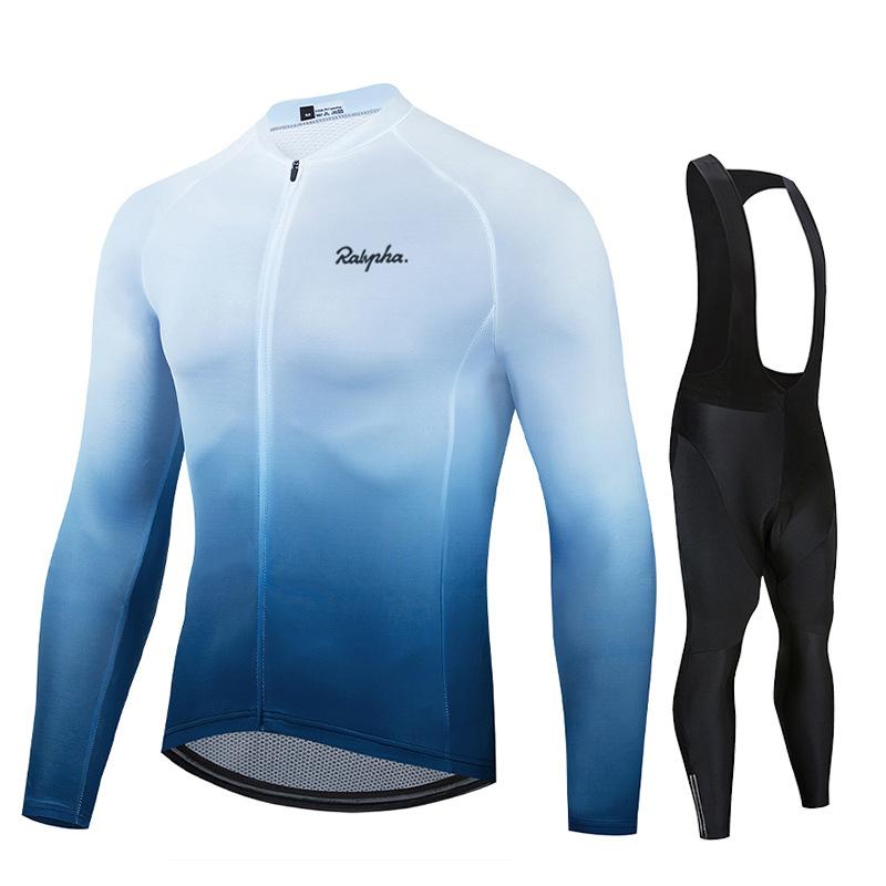 New Autumn Long-sleeved Bicycle Men s Cycling Clothing Road Racing Clothing Outdoor Road Cycling 2026 Autumn Breathable Cycling Clothing Set XS