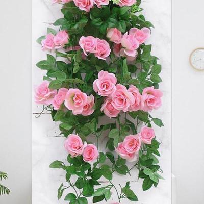 Künstliche Rosenranke Wanddekoration für Innenräume Wohnzimmer