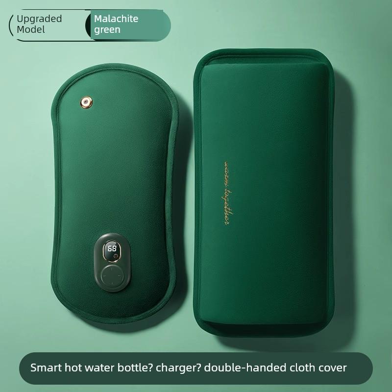 Electric Hot Water Bottle, Warm Water Bag, Hand Warmer, Rechargeable Water-Filled Heating Pad, Explosion-Proof, for Applying On the Stomach, Genuine