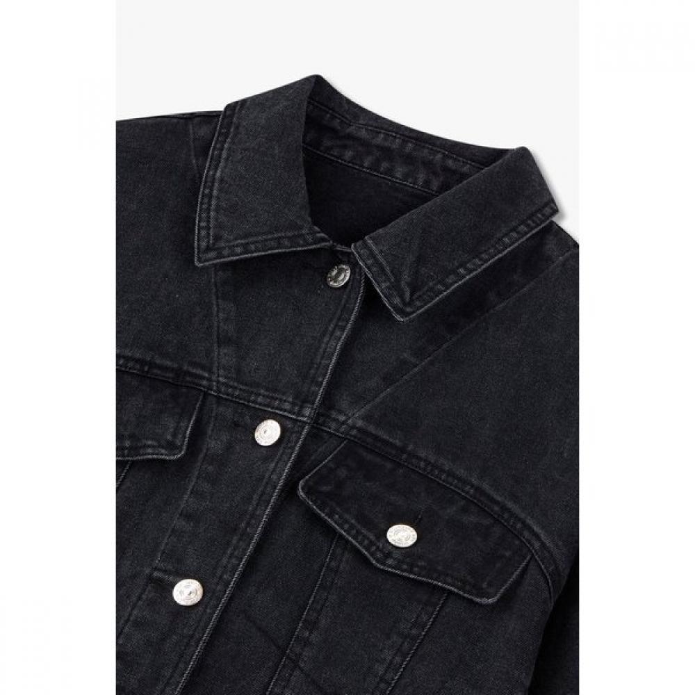 Vov Patch Washed Denim Jacket  7155355001 