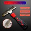 Double Row Pet Grooming Comb for Thick and Long Hair - Ideal for Large Dogs Like Golden Retrievers