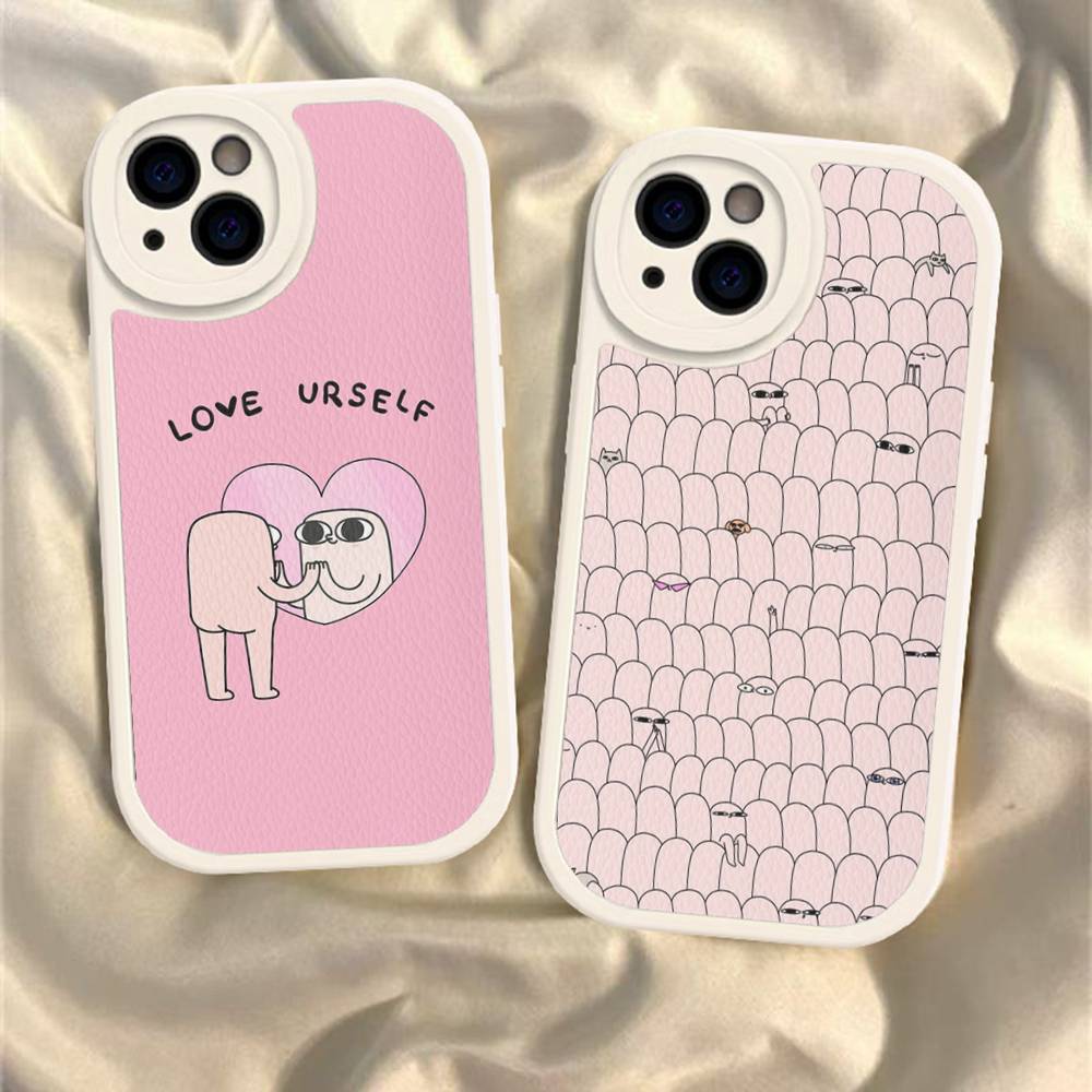 Ketnipz Cartoon Leather Phone Case For IPhone 15 14 13 Pro Max 12 11 16 Plus Phone Cover