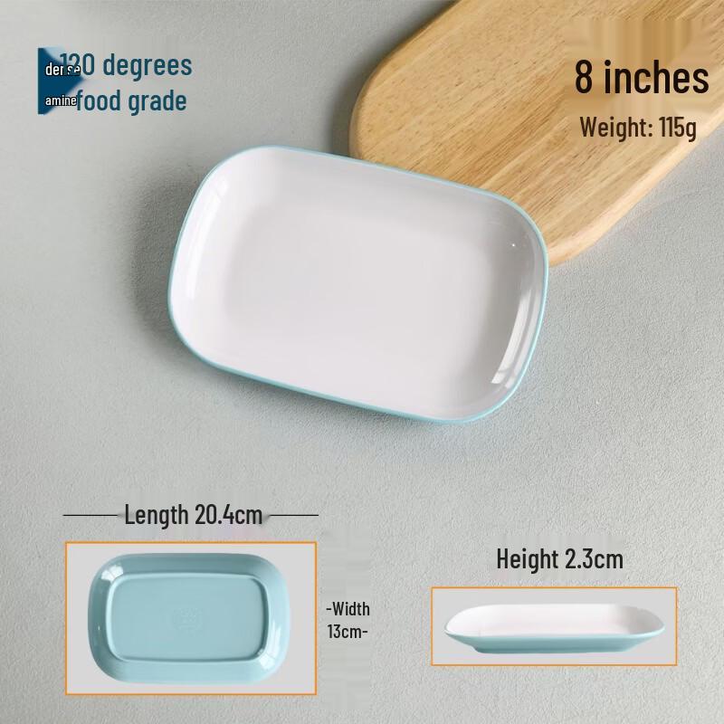 777 Two-Tone Melamine Oval Shallow Plate