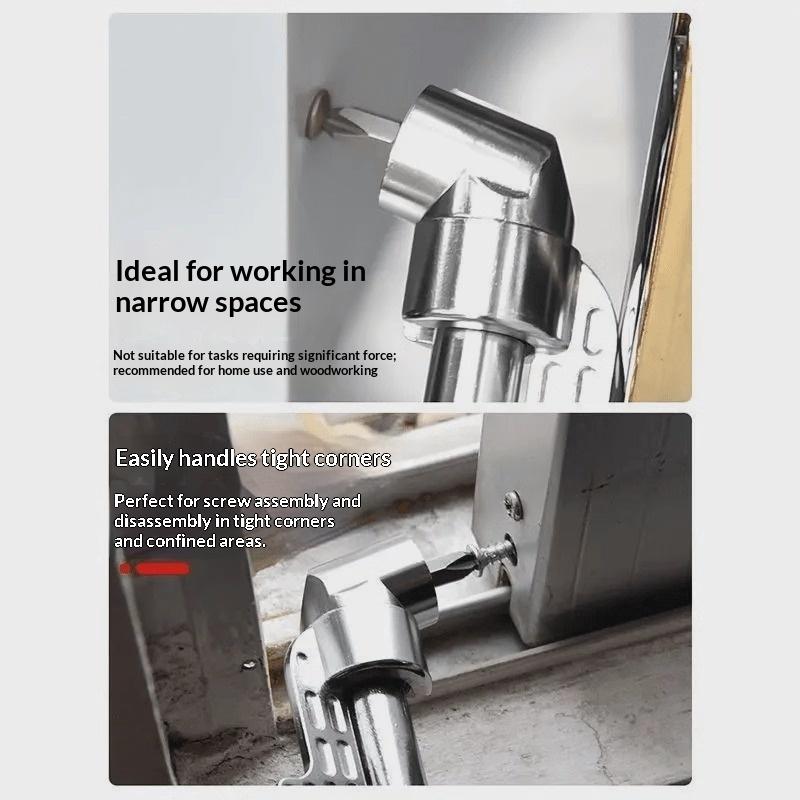 Portable 105° Right Angle Drill Bit Adapter 1/2Pcs Angled Screwdriver for Outdoor Tight Space Repair Work