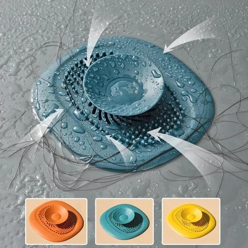 1Pcs Bath Sink Strainer Drain Hair Catcher  Stopper   Filter Shower   Plug Room Accessories