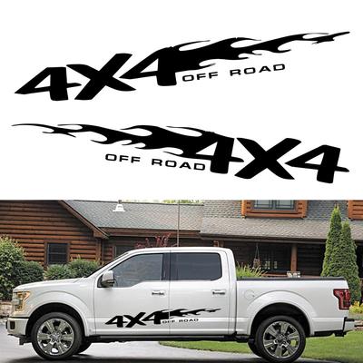 2BUC Autocolante pentru mașină 4x4 Off-Road Totemi de foc Decorați în dungi Autocolante pentru camioane Remorcă Parte creativă Modificată