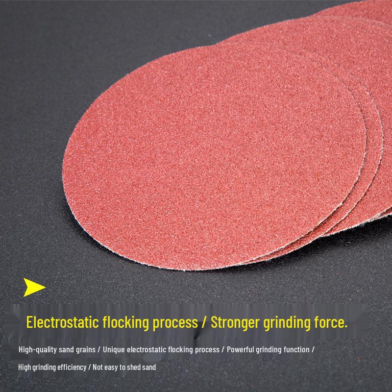 5-inch Self-Adhesive Flocked Sandpaper Disc for Sanding and Grinding (125MM)