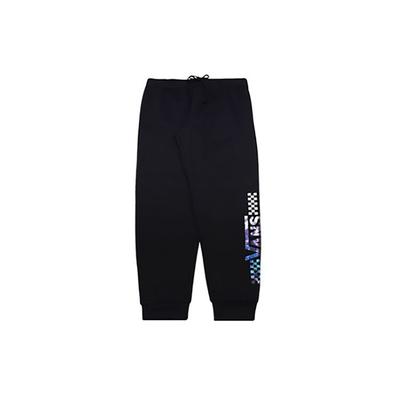Knit Cuffed Printed Sports Fleece Sweatpants Women Bottoms Black VN0A4BEXZVD