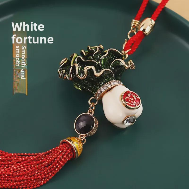 

3D Crystal God of Wealth Car Pendant for Rearview Mirror