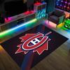 Montreal Canadiens Design Kryształowy Aksamitny Dywan Przytulny Nie?Antypoślizgowy Dywan Wzorzysty Do Sypialni Salonu Przedpokoju