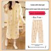 Breathable Maternity Nightgown with Built-in Bra for Labor, Breastfeeding, & Postpartum - Spring & Autumn Style