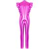 Girls Metallic Gloss Alien Cosplay Jumpsuit Ruffled Flying Sleeve Patchwork Back Invisible Zipper Leotard