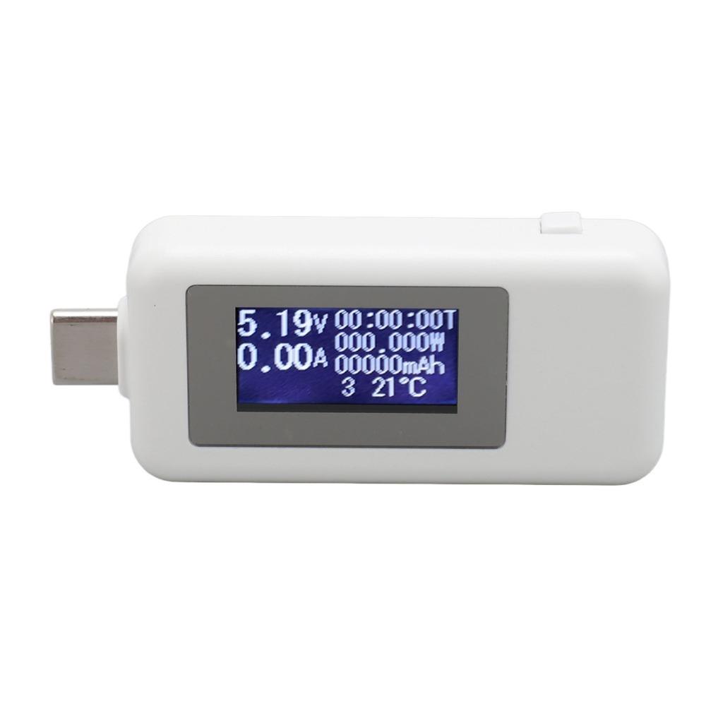 Multifunction Type C Voltage Current Power Meter 0-5.1A 4-30V 0-155W Digital Display USB C Power Meter 0 To 99 Hours