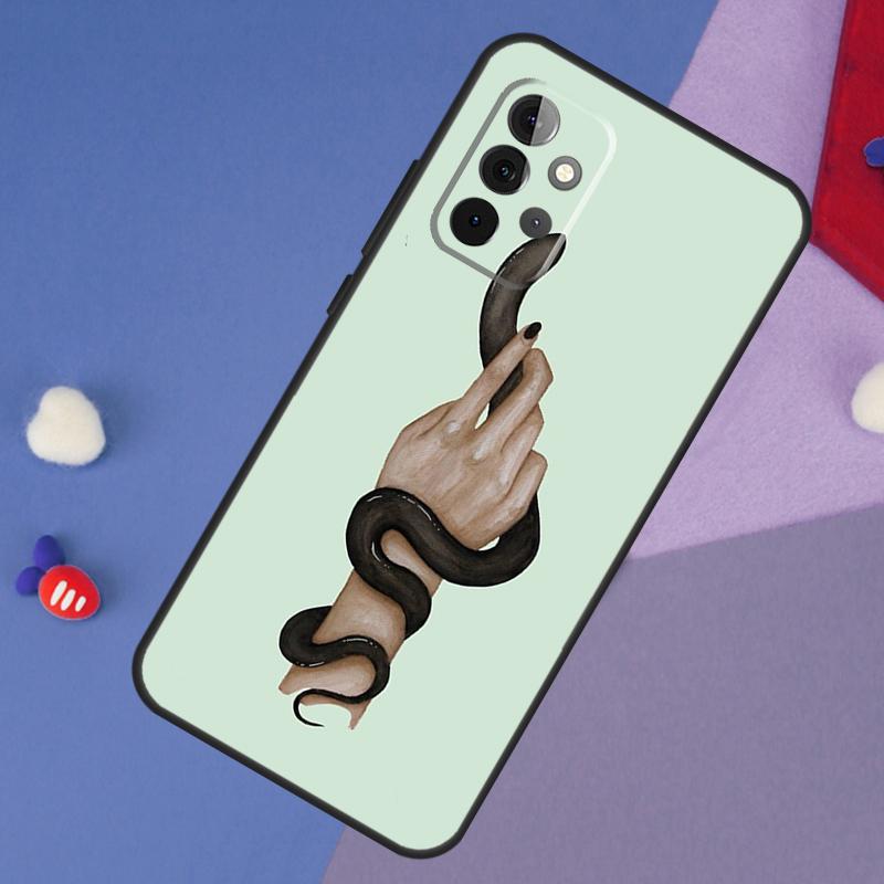 Hand Snake Case For Samsung Galaxy A15 A54 A34 A14 A13 A53 A16 A26 A36 A56 A12 A22 A32 A52 A06 A35 A55