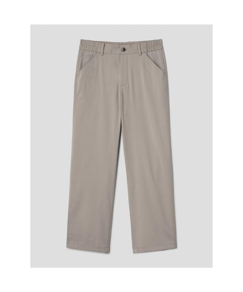 Shift G Wool Blended Semi Wide Slacks Beige