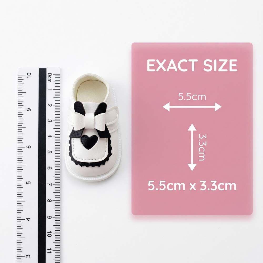 5CM Mini Doll Leather Boots PU Leather Butterfly Princess Shoes 20cm Cotton Doll Shoe Kids Gifts