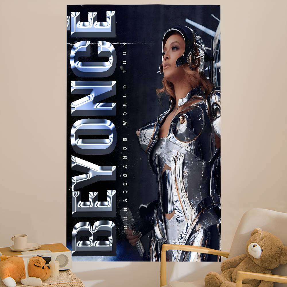 Beyonce Super Singer Anime Tapestry Indian Buddha Wall Decoration Witchcraft Bohemian Hippie Wall Hanging Sheets