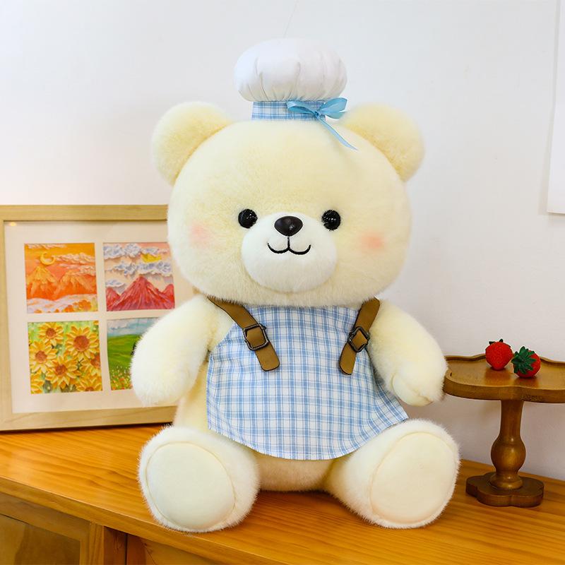 Cute retro couple bear doll creative plush toy teddy bear doll birthday gift