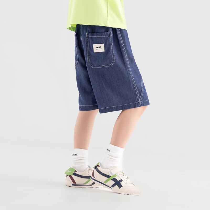 Duoduojia Boys Summer Lyocell Denim-Look Shorts 120