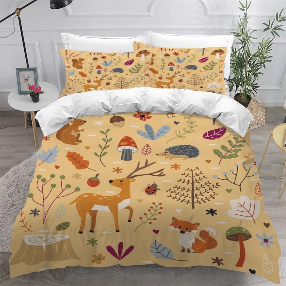 

3D printed high-quality cartoon car duvet cover set, children s and adult bed cover set, 3-piece set with zipper car microfiber 90x200cm