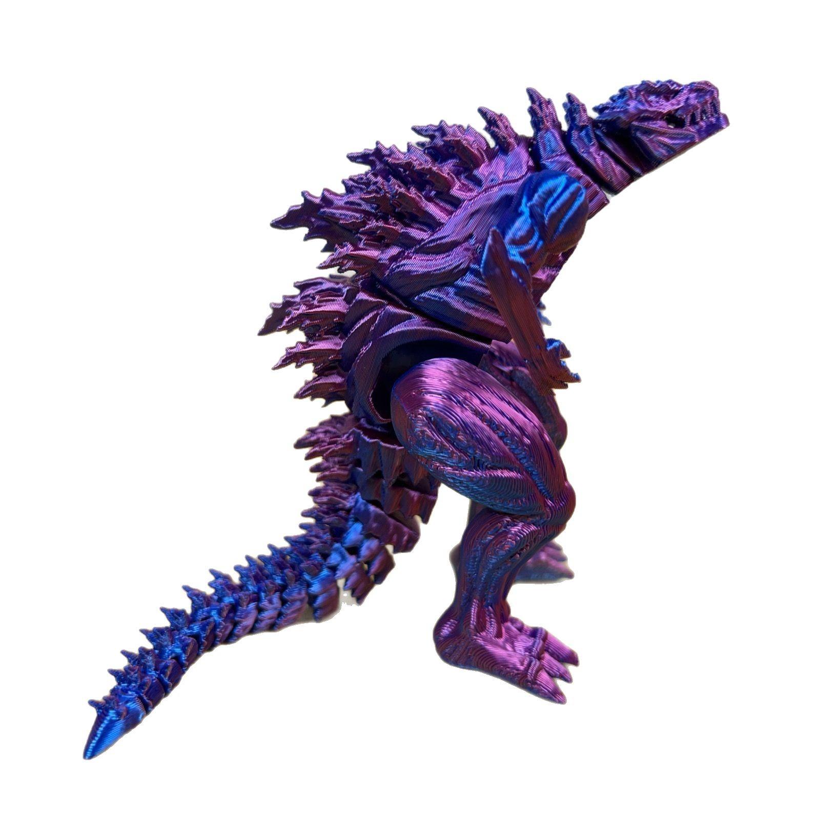 

3D Печать Мышцы Годзилла Игрушка Монстр Активность Сустав Креативная Модель Украшение Подарок Украшение фиолетовый