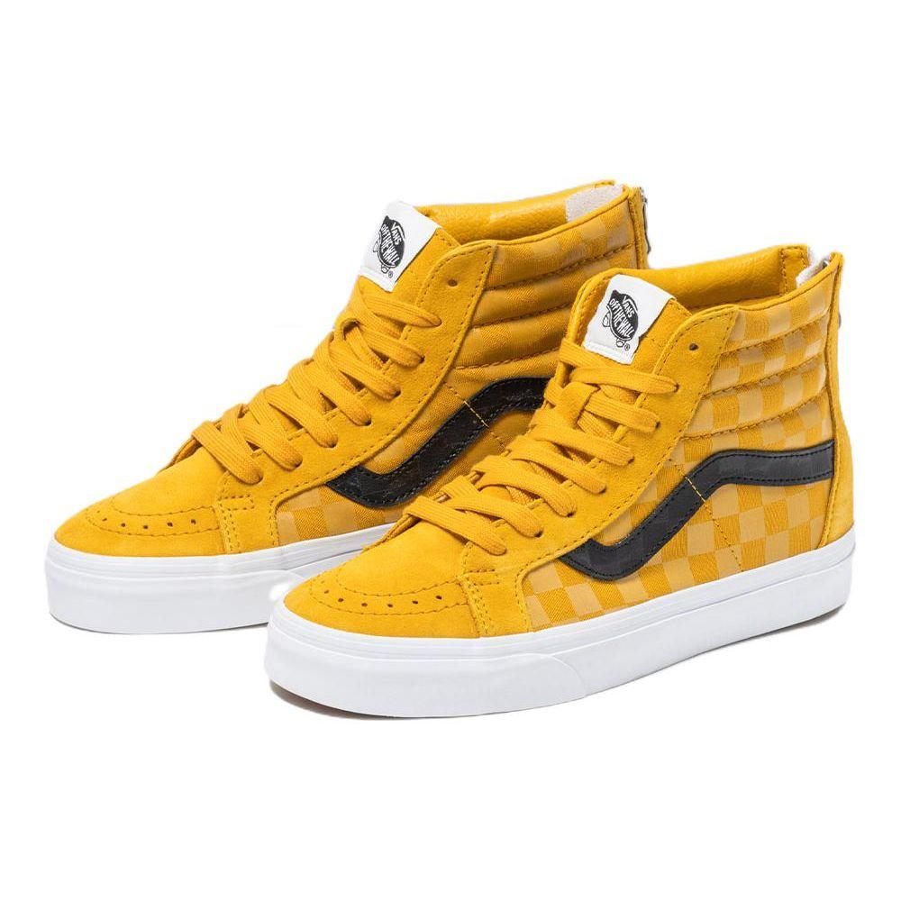 Vans Sk8 Stylish Casual High-Top Skate Shoes Unisex Sneakers Yellow VN0A5KRCF3X