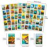 100 Stickers for World Landmarks Posters Stickers for European and American Oil Painting Style Suitcase Decoration Graffiti Decoration 4 Pictures
